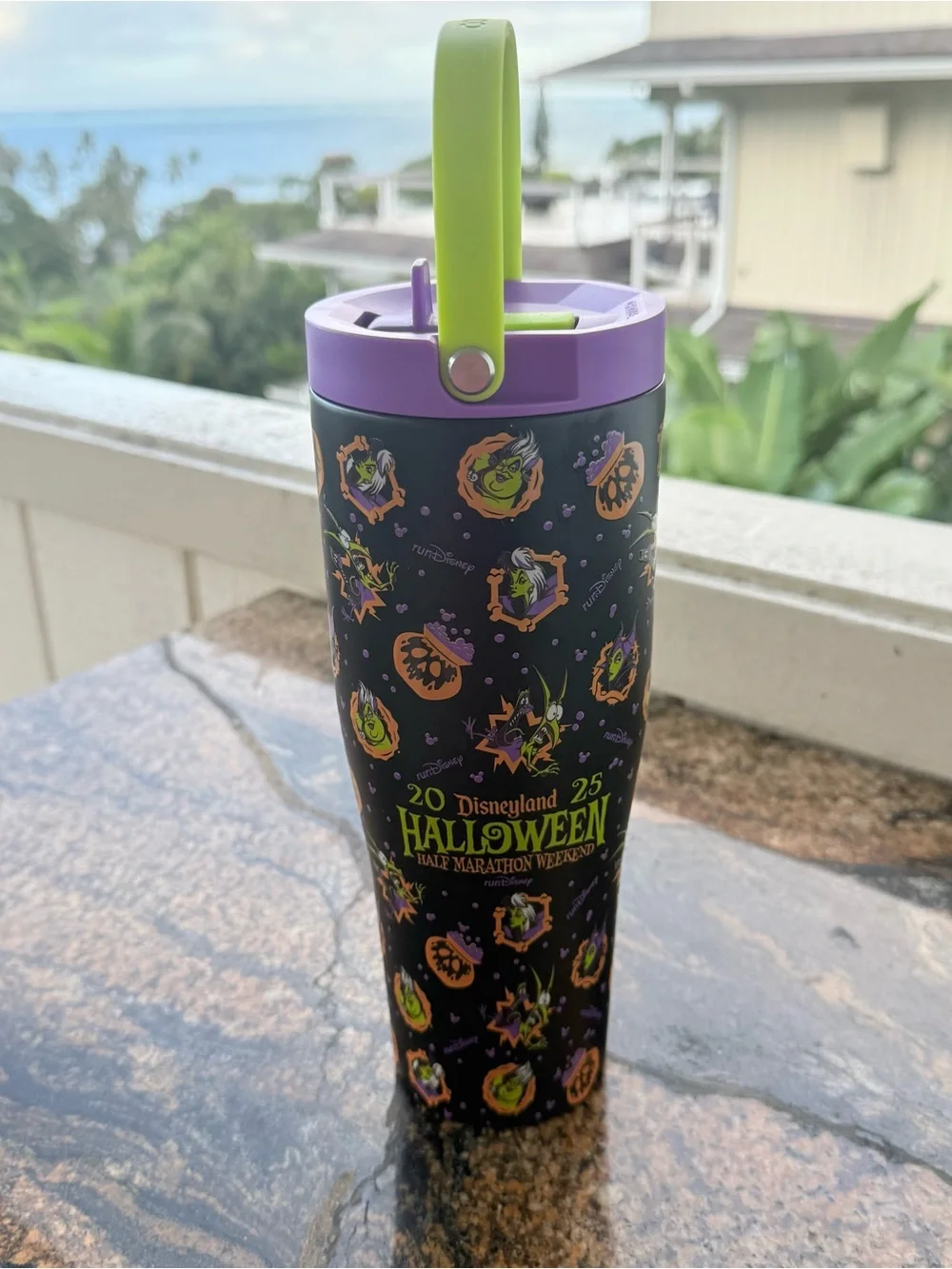 Disneyland Halloween Corkcicle Water Bottle 1/2 Marathon RunDisney Tumbler 2025
